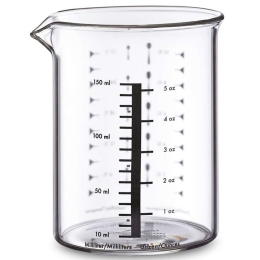 Μεζούρα 0911953515 150ml Clear Kuchenprofi Γυαλί