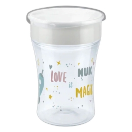 Ποτηράκι Παιδικό Magic Cup Family Love 10255006 230ml 8 Μηνών+ Light Grey Nuk 230ml Πολυπροπυλένιο