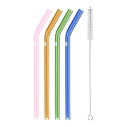 Καλαμάκια Γυάλινα Sorrento (Σετ 4Τμχ) 39500-603 23cm Multi Zwilling Γυαλί