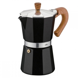 Καφετιέρα Espresso Natura 321388 6 cups Black-Natural Cilio Ξύλο,Αλουμίνιο