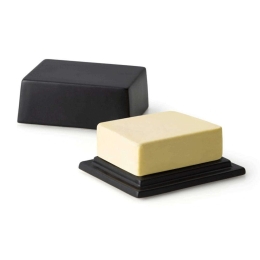 Βουτυριέρα Ceramic 03726000 12x6x10cm Black Continenta Κεραμικό