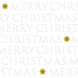 Χαρτοπετσέτες Χριστουγεννιάτικες Christmas Letters 325302860 25x25cm Pearl Paperproducts Design