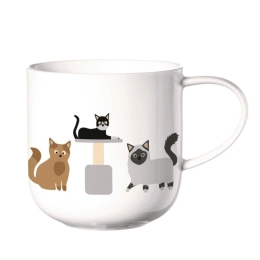 Κούπα Coppa Cats & Dogs 19440014 400ml Multi Asa Bone China 
