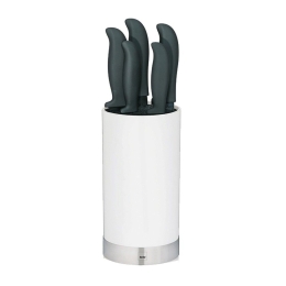 Μαχαίρια Σε Βάση Acida (Σετ 6Τμχ) 11286 Black-Silver Kela Συνθετικό Υλικό