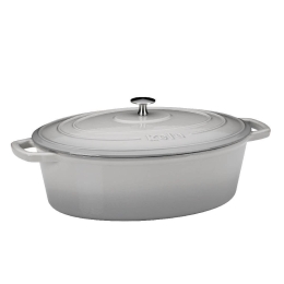 Γάστρα Οβάλ Μαντεμένια Calido 12609  36x29cm/9,3Lt Light Grey Kela Μαντέμι