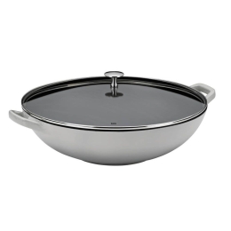 Τηγάνι Wok Calido 12610 Φ36x17cm/4Lt Light Grey Kela 36cm Μαντέμι
