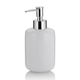 Δοχείο Κρεμοσάπουνου Isabella 20502 Φ7,5x18cm/400ml White Kela Κεραμικό