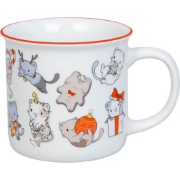 Κούπα Lovely Cats Christmas 1119712832 380ml Multi Könitz