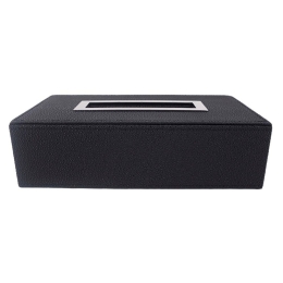 Κουτί Για Χαρτομάντηλα Shagreen 61380 Black Δερματίνη