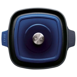 Γκριλιέρα Μαντεμένια Επισμαλτωμένη Iron 28x28cm Blue Woll 28cm Μαντέμι
