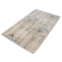 Πατάκι Μπάνιου Caracas 4065 Silver Grey Kleine Wolke 60x100cm Viscose-Βαμβάκι