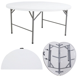 Τραπέζι Κέτερινγκ (Βαλίτσα) 41.0205 180x74cm White-Grey Zita Plus