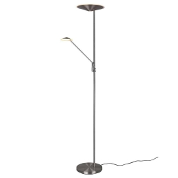 Φωτιστικό Δαπέδου Brantford 425610207 30x180cm Dim Led 3500Lm 30W/650Lm 6,5W Nickel Trio Lighting