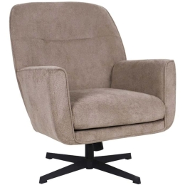Πολυθρόνα Περιστρεφόμενη Rachel 429-223-016 76x80x91,5cm Beige