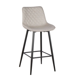 Σκαμπό Μπάρ Alesia 43.1375 74cm Με Ύφασμα Beige