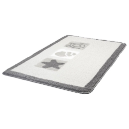Πατάκι Μπάνιου Beach 4581 Light Grey Kleine Wolke 55Χ65 Acrylic