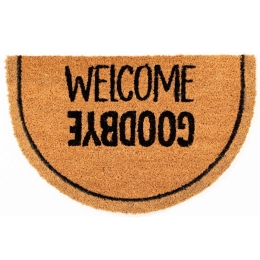 Πατάκι Εισόδου Coco Gold 920 Welcome Goodbye 40X60cm Beige-Black Sdim 40Χ60