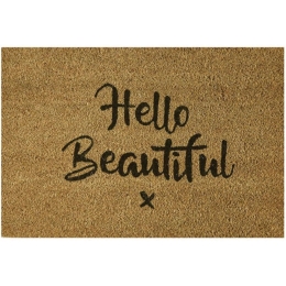 Πατάκι Εισόδου Freestyle 890 Hello Beautiful 40X60cm Beige Sdim 40Χ60