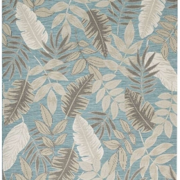 Σετ Χαλιά Κρεβατοκάμαρας 3Τμχ. Garden 65256C Blue-Beige New Plan SET(2 63X150&63X210) Πολυπροπυλένιο