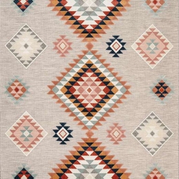 Χαλί Garden 65510B Grey-Multi New Plan 80X210cm