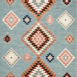 Χαλί Garden 65510C Blue-Multi New Plan 160X230cm