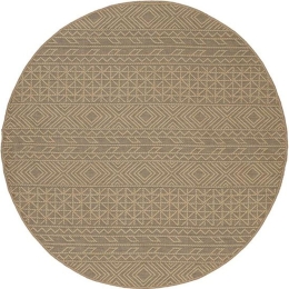 Χαλί Sahara 034A Beige Round New Plan 120X120cm Round