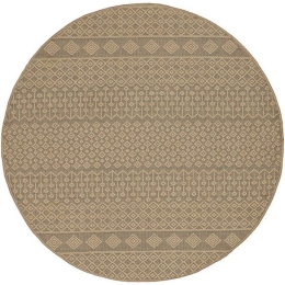 Χαλί Sahara 062A Beige Round New Plan 120X120cm Round