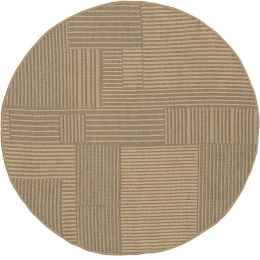 Χαλί Sahara 368A Beige Round New Plan 200X200cm Round