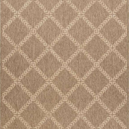Χαλί Ethnik 2012C Brown-Caramel Beige New Plan 70X140cm