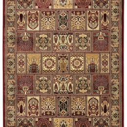 Χαλί Persia 6283 Burgundy Με Κρόσσι New Plan 133X190cm