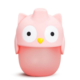 Ποτήρι Βρεφικό Owl Soft Touch Sippu Cup 230ml Pink Munchkin 230ml Σιλικόνη,Πλαστικό