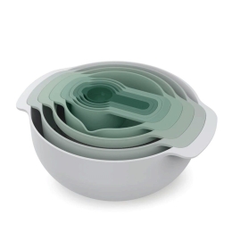 Μπωλ Ανάμειξης Με Μεζούρες Nest 9 Plus Sage (Σετ 9Τμχ) 40112 Multi Joseph Joseph Συνθετικό Υλικό