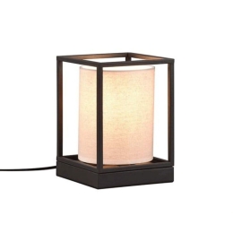 Φωτιστικό Επιτραπέζιο Ross 503100144 14x14x22cm 1xE27 25W Black-Beige Trio Lighting