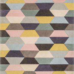 Χαλί Funk Honeycomb Pink-Multi Asiatic London 140X200cm
