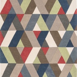 Χαλί Funk Chevron Red-Multi Asiatic London 140X200cm