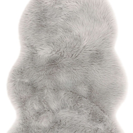 Χαλί Auckland Luxury Faux Sheepskin Silver Asiatic London 70X100cm