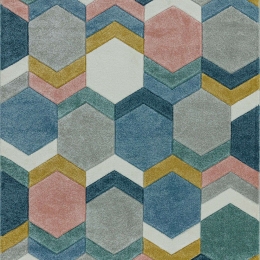 Χαλί Sketch SK10 Hexagon Multi Asiatic London 120X170cm