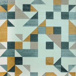 Χαλί Sketch SK03 Shapes Green Asiatic London 200X290cm