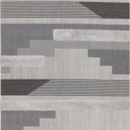 Χαλί Monty MN05 Geometric Black-Grey Asiatic London 160X230cm