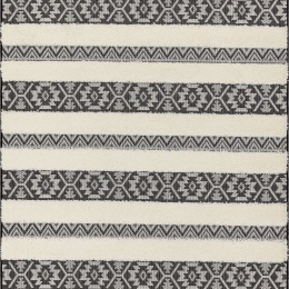 Χαλί Monty MN03 Stripe Black-Cream Asiatic London 200X290cm