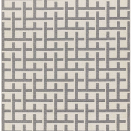 Χαλί Antibes Grid White-Grey Asiatic London 120X170cm