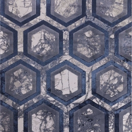 Χαλί Aurora AU19 Hexagon Blue-Silver Asiatic London 200X290cm