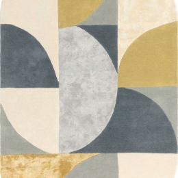 Χαλί Matrix 76 Oval Sunset Yellow-Grey Asiatic London 200X300cm
