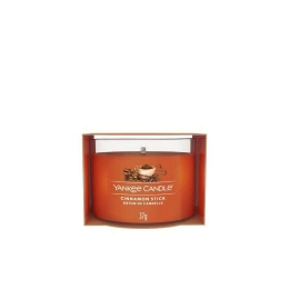 Κερί Αρωματικό Σε Βάζο Votive Signature Cinnamon Stick 1701435E 5,4x4,4cm Orange Yankee Candle Κερί