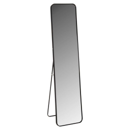 Καθρέπτης Δαπέδου HM9577.01 Σκελετός 40x35x160cm Black Αλουμίνιο,Γυαλί