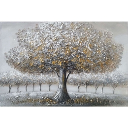 Πίνακας Καμβάς Μεγάλο Δέντρο 15-00-94015 90x60cm Multi Marhome Οριζόντιοι Ξύλο,Καμβάς