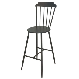 Σκαμπό Μπαρ 19-00-23382 53x45x116cm Black Μέταλλο