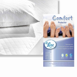 Επίστρωμα Καπιτονέ Comfort La Luna Διπλό 160x200cm Βαμβάκι-Πολυέστερ