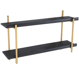 Ραφιέρα Τοίχου 78038-DS 92x25x52cm Black