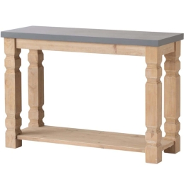 Κονσόλα 48144 106,5x40x79cm Natural-Grey Ξύλο